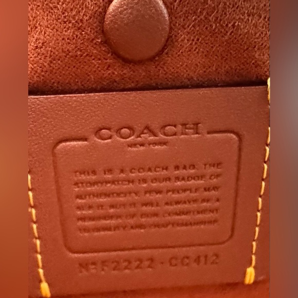 EUC Coach Revel Bag in Colorblock Glovetanned Leather Dark Turqouise CC412 - Picture 14 of 15